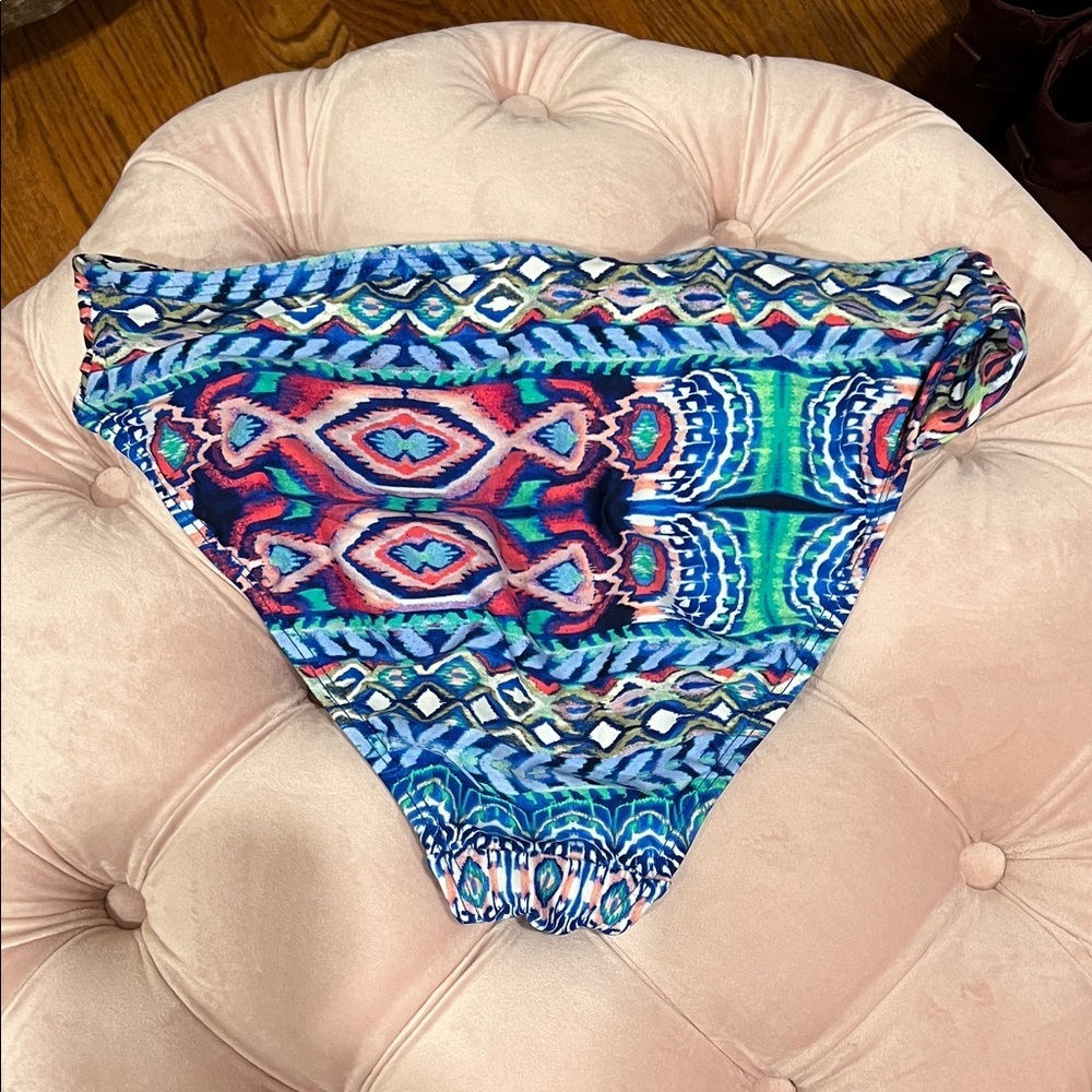 La Blanca Multicolor Patterned Bikini, Bottom 10, top 38D, NWOT - Picture 3 of 9